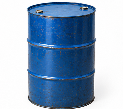 Reconditioned 205 litre tight head steel drum