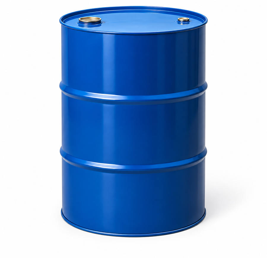 Brand new 205 litre steel bung top tight head drum