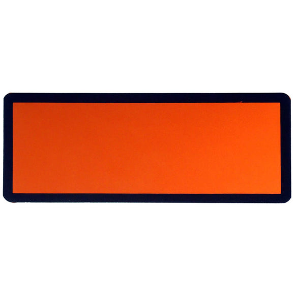 Orange ADR Plate Self Adhesive 120 x 300mm